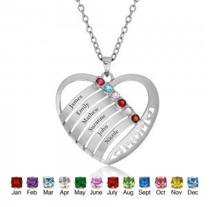 Personalized Birthstone Necklace JEWJOPE101340